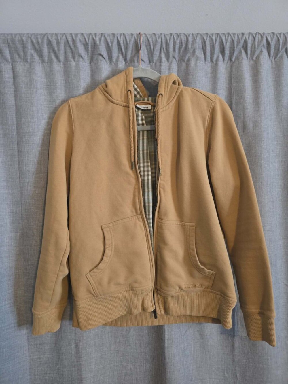 L.L.Bean 1912 Sweatshirt, Flannel-Lined Hoodie size S